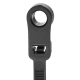 Seachoice 14171 Cable Ties, 8 In. Long, Mounting Design, 50 Lbs. Max Load, UV Black, Pack of 100