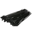 Seachoice 14171 Cable Ties, 8 In. Long, Mounting Design, 50 Lbs. Max Load, UV Black, Pack of 100
