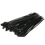 Seachoice 14171 Cable Ties, 8 In. Long, Mounting Design, 50 Lbs. Max Load, UV Black, Pack of 100