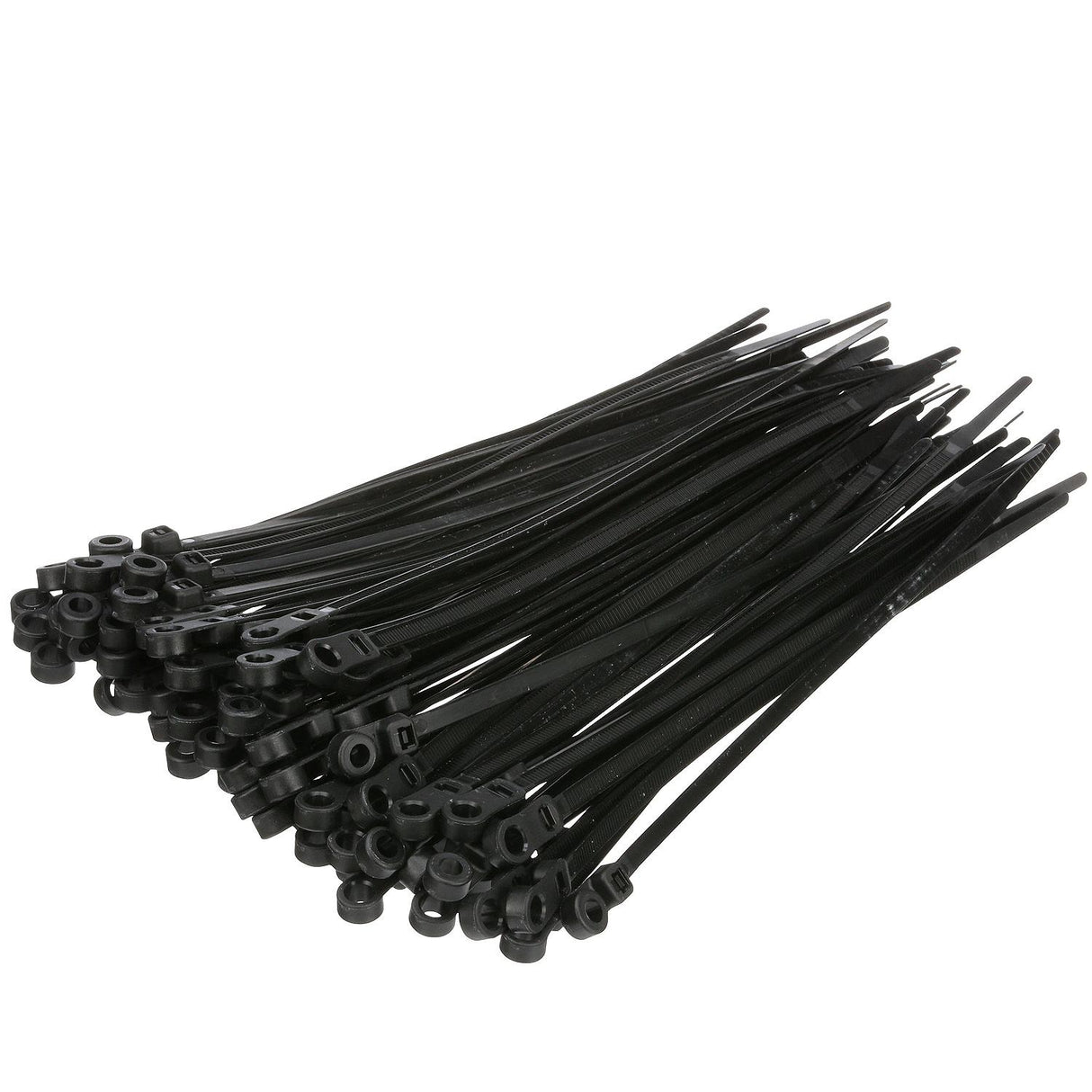 Seachoice 14181 Cable Ties, 8 In. Long, Mounting Design, 50 Lbs. Max Load, UV Black, Pack of 1,000
