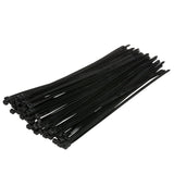 Seachoice 14211 Cable Ties, 14 in. Long, 120 Lb. Max Load, UV Black, Pack of 100
