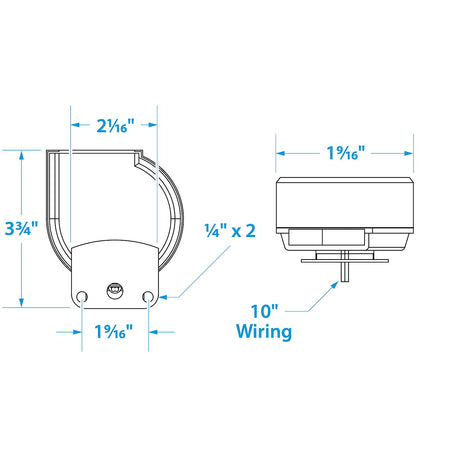 Seachoice Compact Electric Horn w/ Stainless Steel Cover, Single, 105 dB, 8 Amp