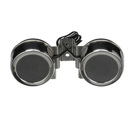 Seachoice 14521 Compact Electric Horns, 108 dB, Twin Horns w/ Stainless Steel Covers, 12V DC Power, 8 Amp