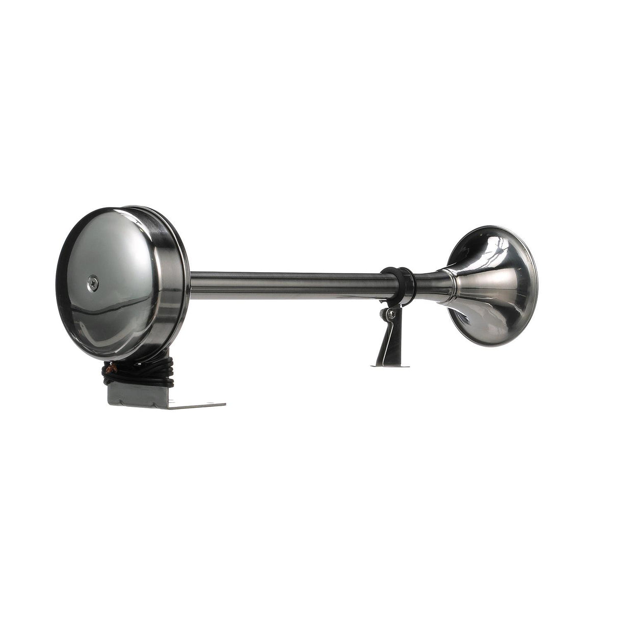 Seachoice 14541 Single Trumpet Horn, Stainless Steel Tube and Mounting Bracket, 106 dB, 16-3/4 Inches Long, 12V
