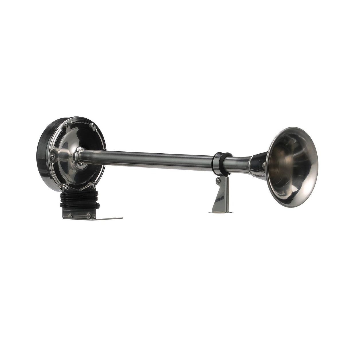 Seachoice 14541 Single Trumpet Horn, Stainless Steel Tube and Mounting Bracket, 106 dB, 16-3/4 Inches Long, 12V