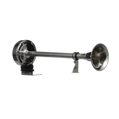 Seachoice 14541 Single Trumpet Horn, Stainless Steel Tube and Mounting Bracket, 106 dB, 16-3/4 Inches Long, 12V