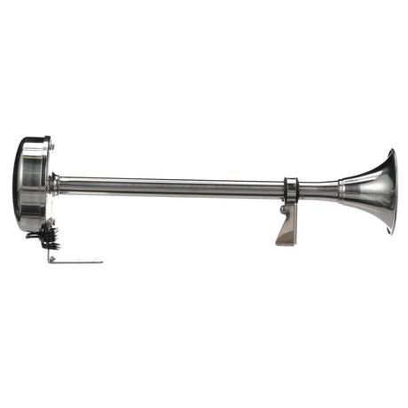 Seachoice 14541 Single Trumpet Horn, Stainless Steel Tube and Mounting Bracket, 106 dB, 16-3/4 Inches Long, 12V