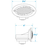 Seachoice 14571 Hidden Boat Horn, ABYC and NMMA Standard, Stainless Steel Cover