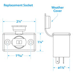 Seachoice Accessory Socket, 12V