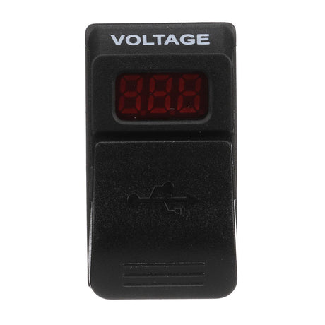 Seachoice Dual USB Voltmeter, 12-24V