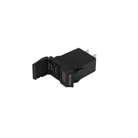 Seachoice Dual USB Voltmeter, 12-24V