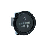 Seachoice 15311 Hourmeter Gauge for Boats, Round, 2 in., Black Bezel