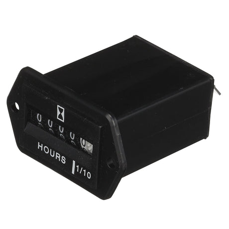 Seachoice 15321 Hourmeter Gauge for Boats, Rectangular, Black