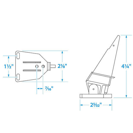 Seachoice Universal Marine Speedometer Pitot Tube, White Finish