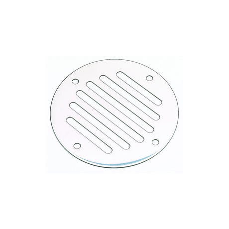 Seachoice Round Ventilator Cover, 3-1/4 In. Diameter, Will Cover Holes Up to 2-1/2 In., Stamped Stainless Steel