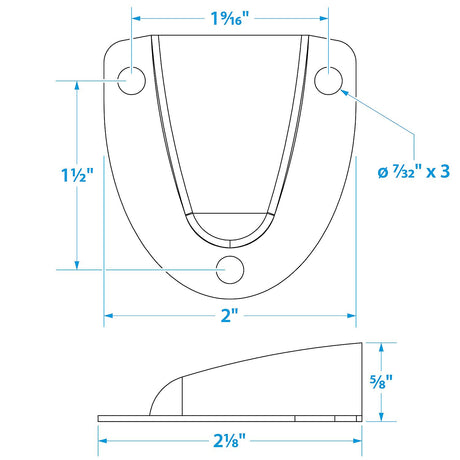 Seachoice Clam Shell Vent, 2 In. X 2-3/32 In., Chrome-Plated Brass