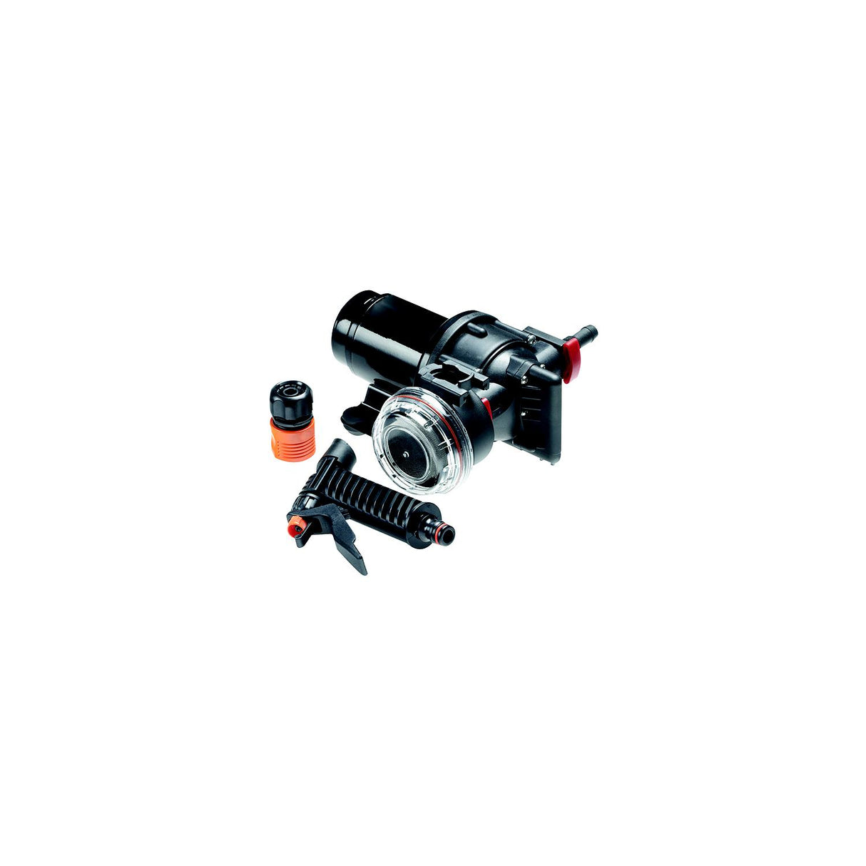 Seachoice Wash Down System Pump, 3.5 GPM Max @ 41 PSI, 12V DC, Includes Spray Nozzle and Inlet Strainer