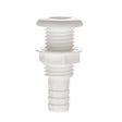 Seachoice Thru-Hull Connector w/ Broad Flange, Fits 3/4 In. ID Hose, 1-1/4 In. Max Hull