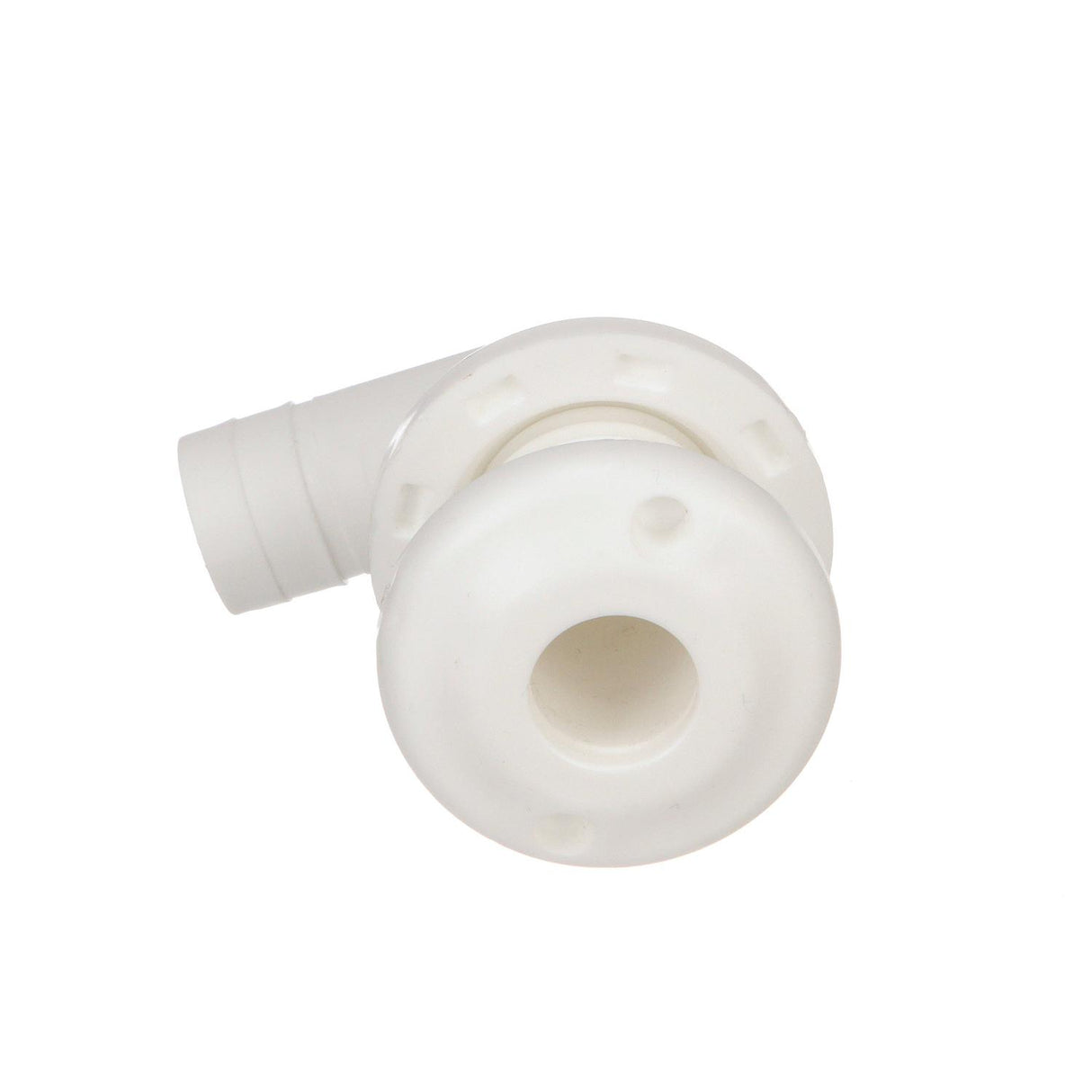 Seachoice 18061 90-Degree Thru Hull Fitting, Fits 3/4 In. ID Hose, 7/8 In. Max. Hull