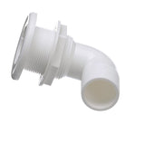 Seachoice 90-Degree Thru-Hull Connector, Fits 1-1/2 in. ID Hose, 1-3/8 in. Max Hull