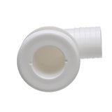 Seachoice 90-Degree Thru-Hull Connector, Fits 1-1/2 in. ID Hose, 1-3/8 in. Max Hull