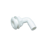 Seachoice 90-Degree Thru-Hull Connector, Fits 1-1/2 in. ID Hose, 1-3/8 in. Max Hull