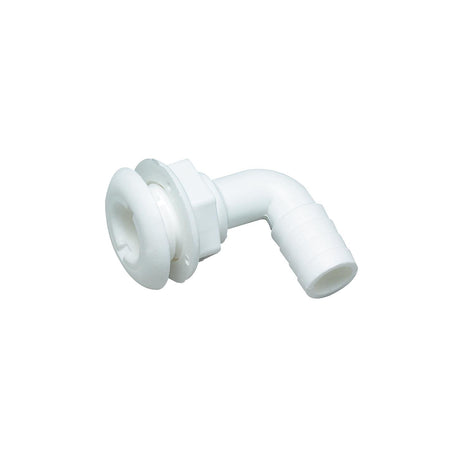 Seachoice 90-Degree Thru-Hull Connector, Fits 1-1/2 in. ID Hose, 1-3/8 in. Max Hull