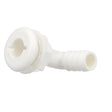 Seachoice 90-Degree Angled Thru-Hull Connector, White Finish, 0.75 in.