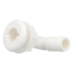 Seachoice 90-Degree Angled Thru-Hull Connector, White Finish, 0.75 in.