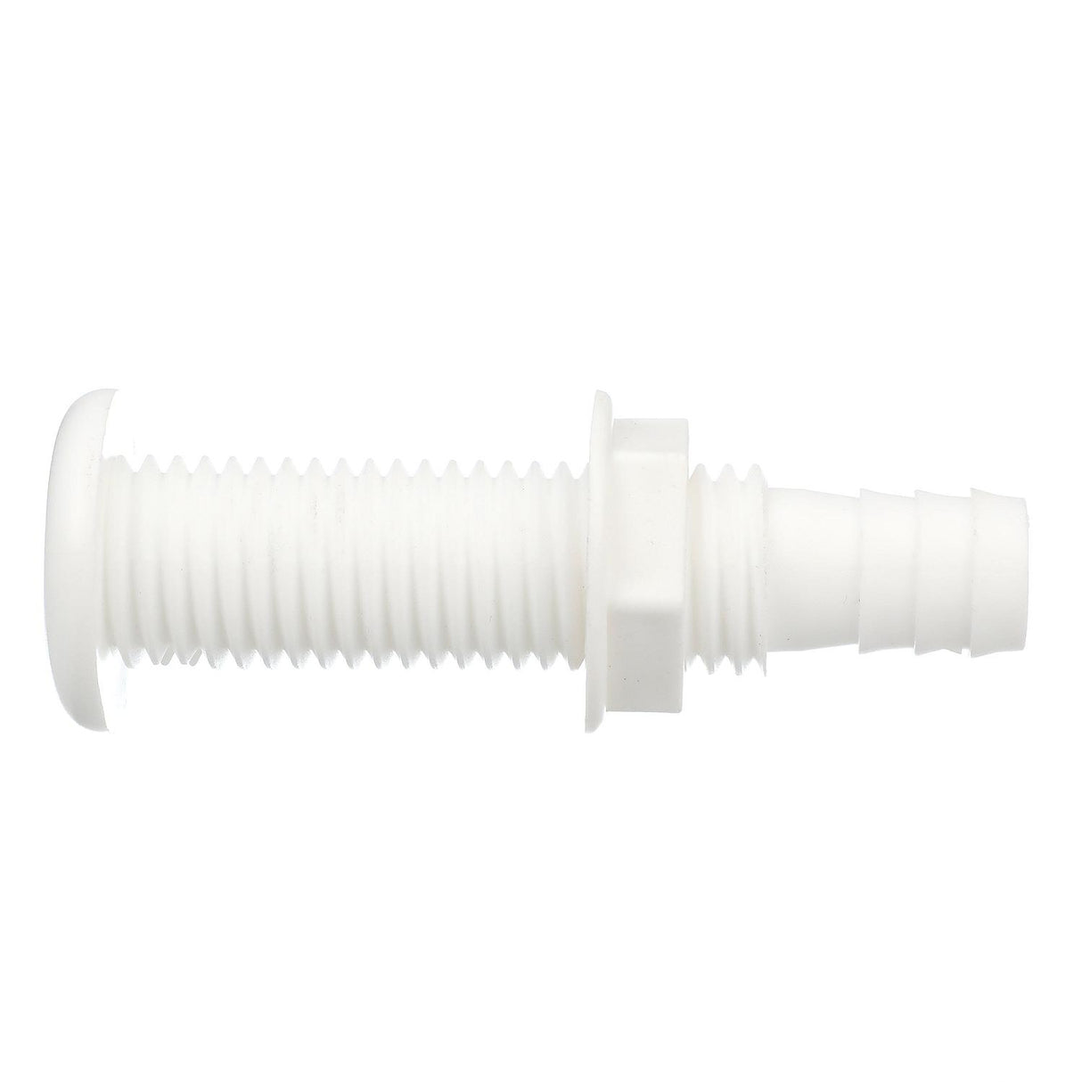 Seachoice Polypropylene Extra Long Thru-Hull Connector for 3/4 in. ID Hose, White Finish