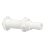 Seachoice Polypropylene Extra Long Thru-Hull Connector for 3/4 in. ID Hose, White Finish