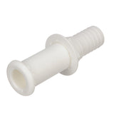 Seachoice Extra Long Thru-Hull Fitting w/ Broad Flange For 1-1/8 In. ID Hose, 3 In. Long Thread