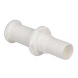 Seachoice Extra Long Thru-Hull Fitting w/ Broad Flange For 1-1/8 In. ID Hose, 3 In. Long Thread