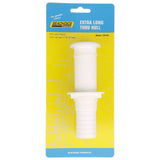 Seachoice Extra Long Thru-Hull Fitting w/ Broad Flange For 1-1/8 In. ID Hose, 3 In. Long Thread