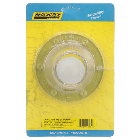Seachoice Self-Bailing Scupper, Large, Clear, Fits 1.5-3 In. Openings