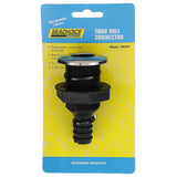 Seachoice Covered Thru-Hull Fitting w/ Stainless-Steel Flange, Fits 3/4 In. ID Hose