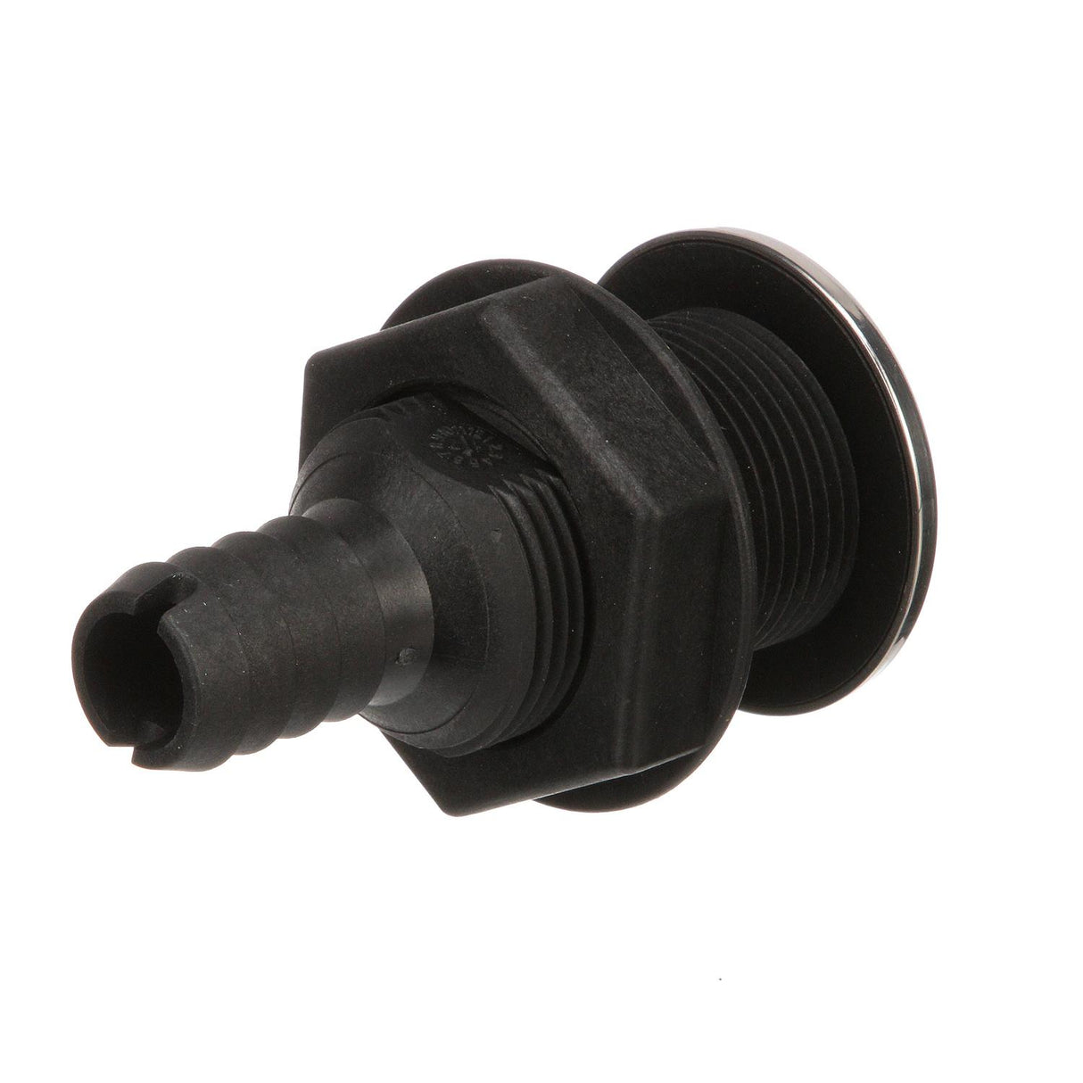 Seachoice Covered Thru-Hull Fitting w/ Stainless-Steel Flange, Fits 3/4 In. ID Hose