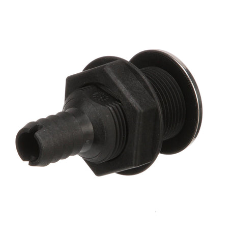 Seachoice Covered Thru-Hull Fitting w/ Stainless-Steel Flange, Fits 3/4 In. ID Hose