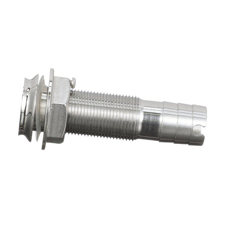 Seachoice Mega-Flow Dripless Thru Hull Fitting, 316 Stainless Steel, Fits 3/4 in. Hose, 1-1/2 in. Max. Hull