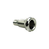 Seachoice Mega-Flow Dripless Thru Hull Fitting, 316 Stainless Steel, Fits 1 in. Hose, 1-1/2 in. Max. Hull