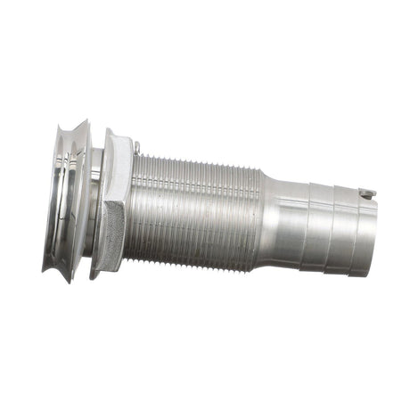 Seachoice Mega-Flow Dripless Thru Hull Fitting, 316 Stainless Steel, Fits 1 in. Hose, 1-1/2 in. Max. Hull