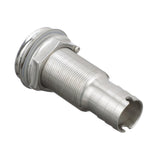 Seachoice Mega-Flow Dripless Thru Hull Fitting, 316 Stainless Steel, Fits 1 in. Hose, 1-1/2 in. Max. Hull