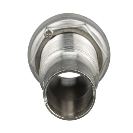 Seachoice Mega-Flow Dripless Thru Hull Fitting, 316 Stainless Steel, Fits 1 in. Hose, 1-1/2 in. Max. Hull