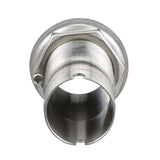 Seachoice Mega-Flow Dripless Thru Hull Fitting, 316 Stainless Steel, Fits 1-1/8 in. Hose, 1-1/2 in. Max. Hull