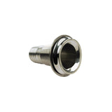 Seachoice Mega-Flow Dripless Thru Hull Fitting, 316 Stainless Steel, Fits 1-1/2 In. Hose, 1-1/2 In. Max. Hull