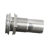 Seachoice Mega-Flow Dripless Thru Hull Fitting, 316 Stainless Steel, Fits 1-1/2 In. Hose, 1-1/2 In. Max. Hull