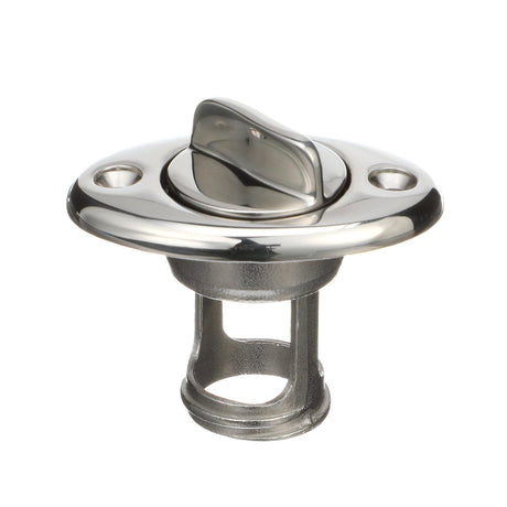 Seachoice Stainless Steel Marine Boat Garboard Drain & Plug, Polished Finish