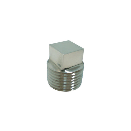 Seachoice Garboard Drain Plug, Stainless Steel, Fits 1/2 In. Pipe, Includes Flange and Plug
