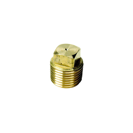 Seachoice Garboard Drain Plug, Brass Plug, Fits 1/2 in Pipe