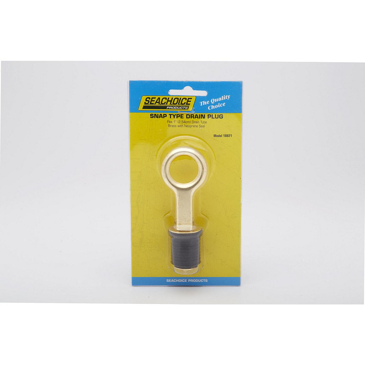Seachoice Brass Drain Plug, 1 Snap
